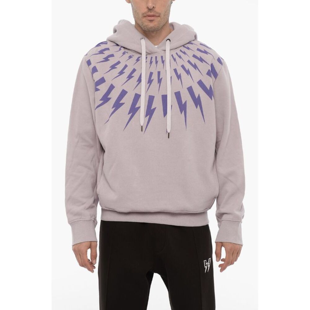 Cotton-Fleece Hoodie FAIRISLE THUNDERBOLT